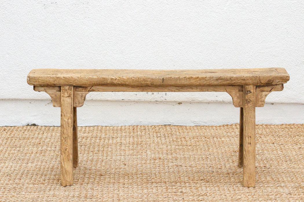 Vintage Asian Farmhouse Slim Bench