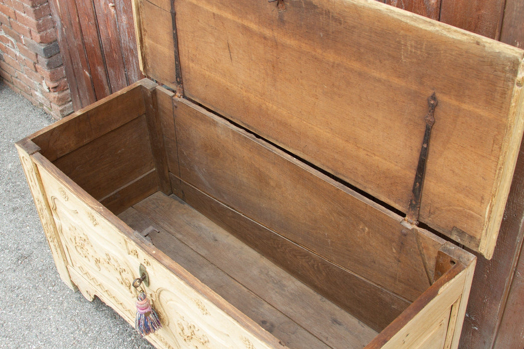 18th Century Bleached French Oak Coffer