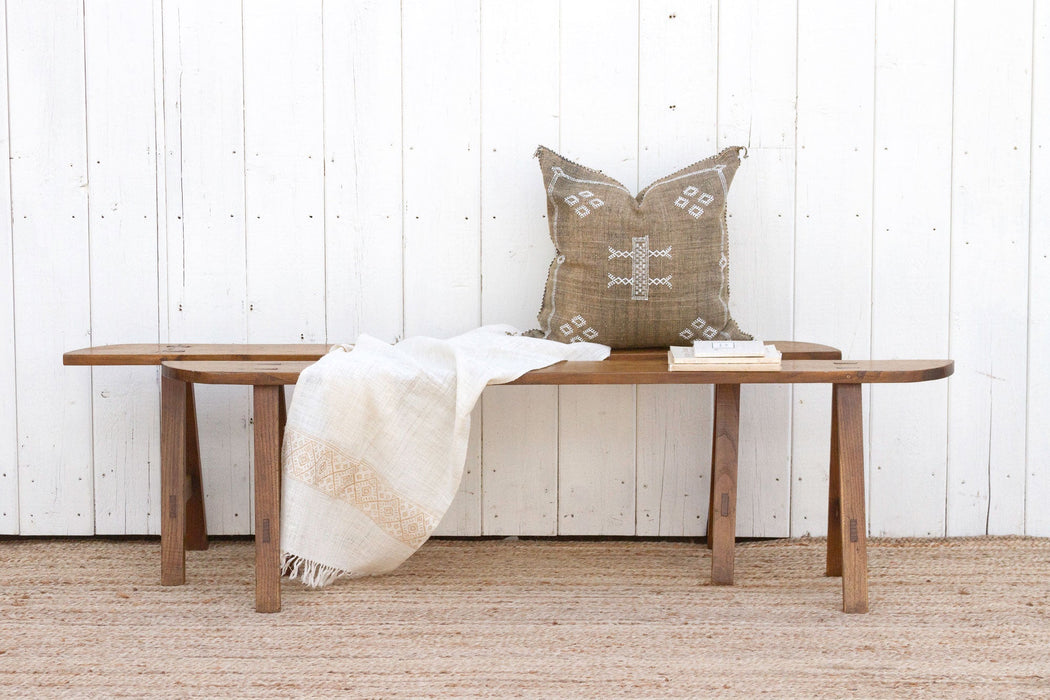 Pair of French Farmhouse Oak Benches
