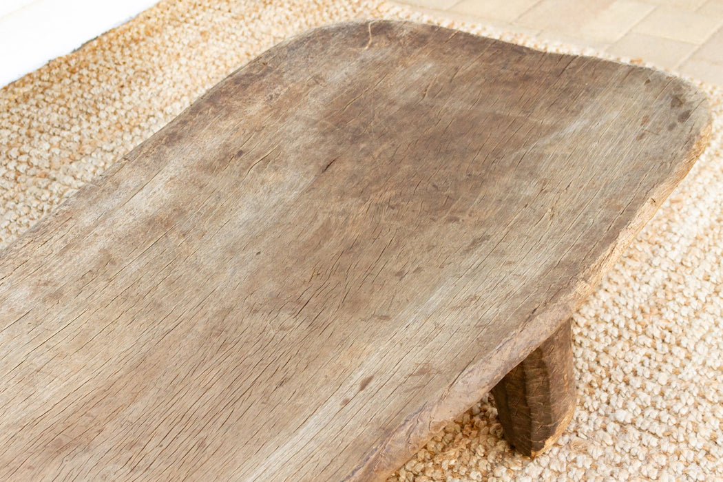 Farmhouse African Carved Low Table