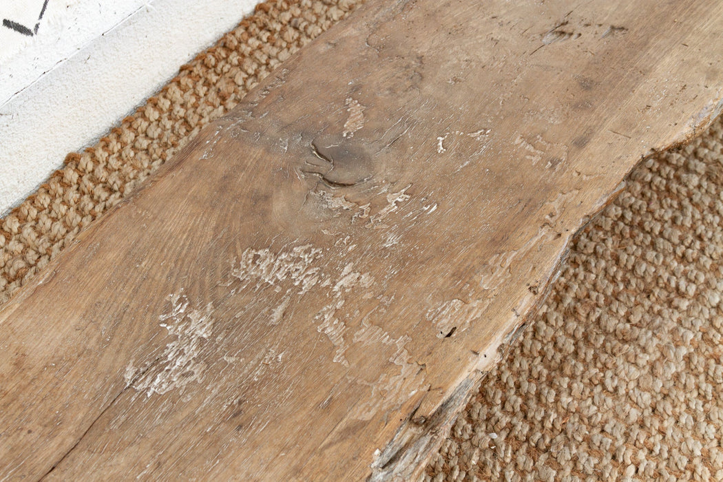 Rustic Senufo Wooden Farmhouse Bench
