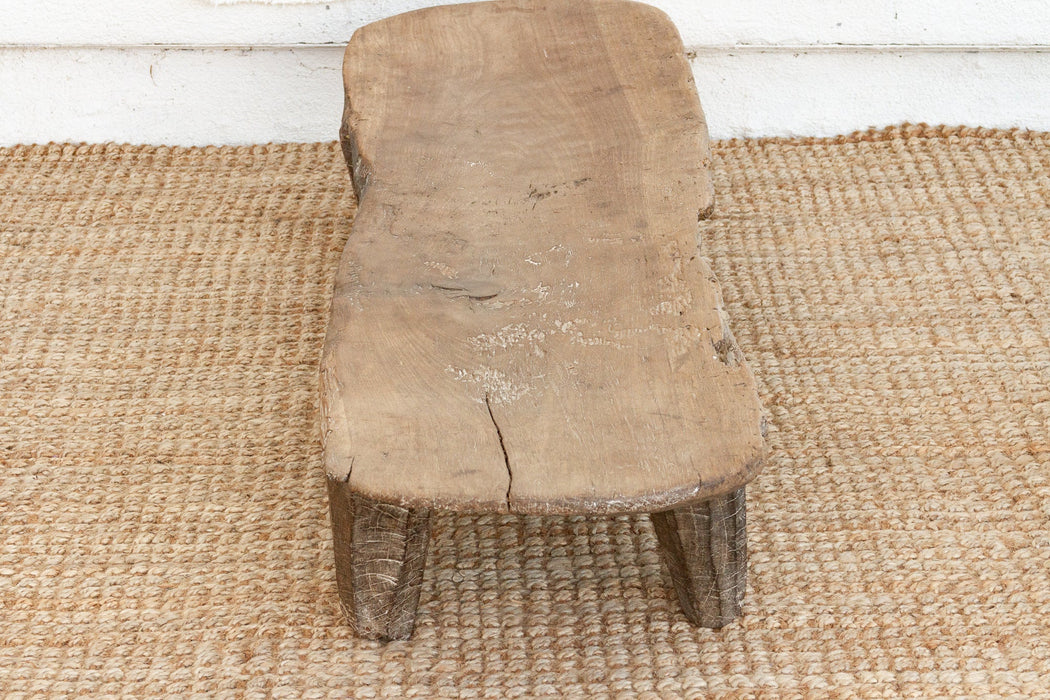 Rustic Senufo Wooden Farmhouse Bench