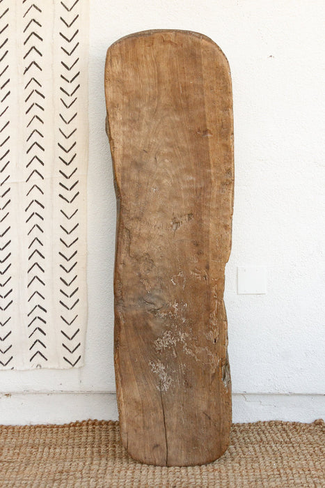 Rustic Senufo Wooden Farmhouse Bench