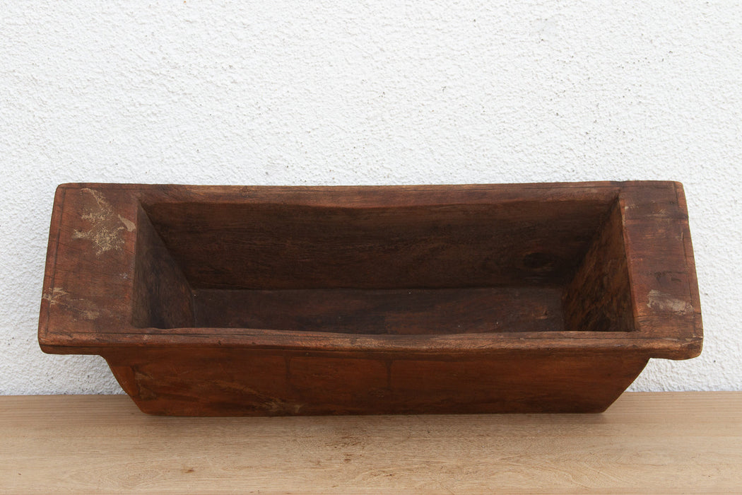 Rustic Farmhouse Handcarved Trough Planter