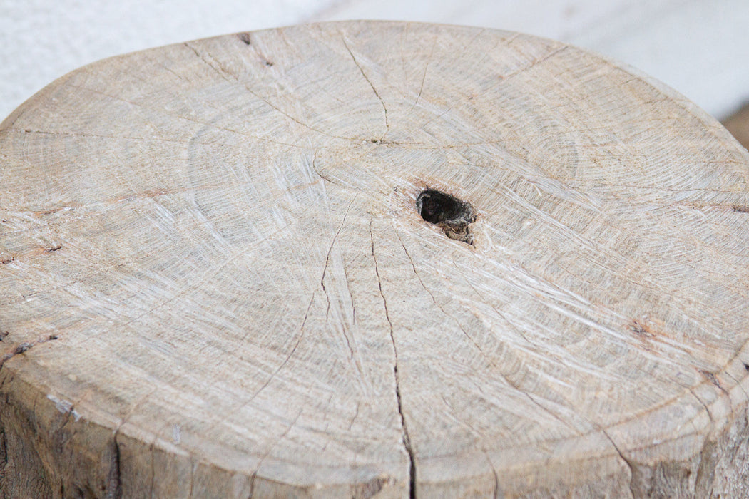 Heavy Slab Reclaimed Wood End Table