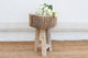 Thick Top Rustic Round Side Table