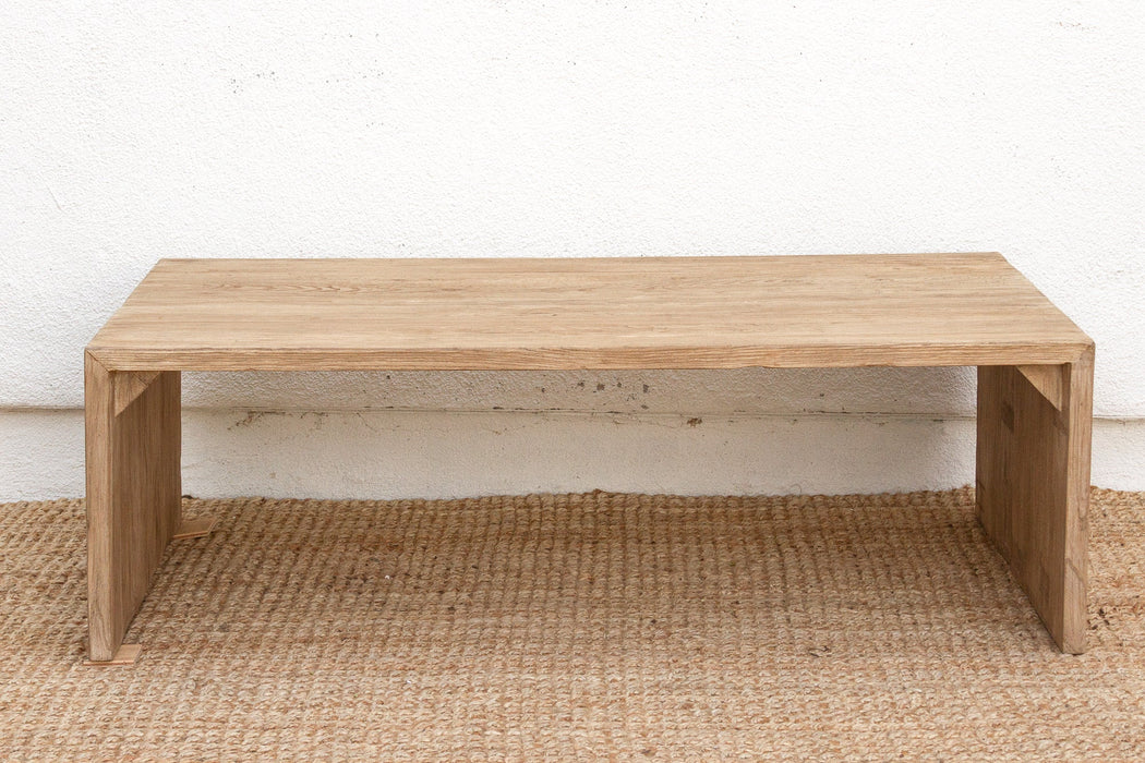 Contemporary Farmhouse Waterfall Coffee Table