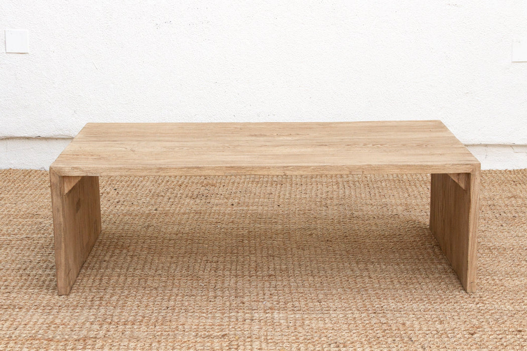 Contemporary Farmhouse Waterfall Coffee Table
