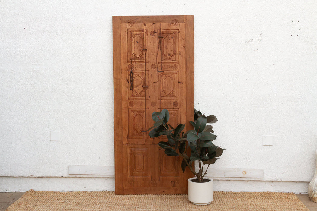 Antique Restored "Matsya" Tribal Carved Door