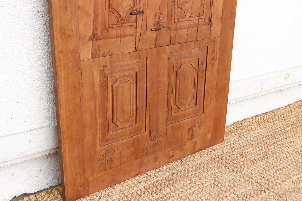 Antique Restored "Matsya" Tribal Carved Door