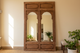 Early 1800's Double Arch Tall Haveli Mirror
