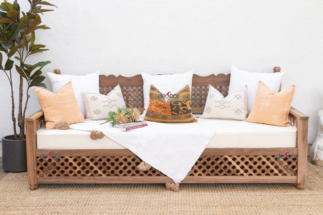 96" Long Moroccan Mousharabi Daybed Sofa