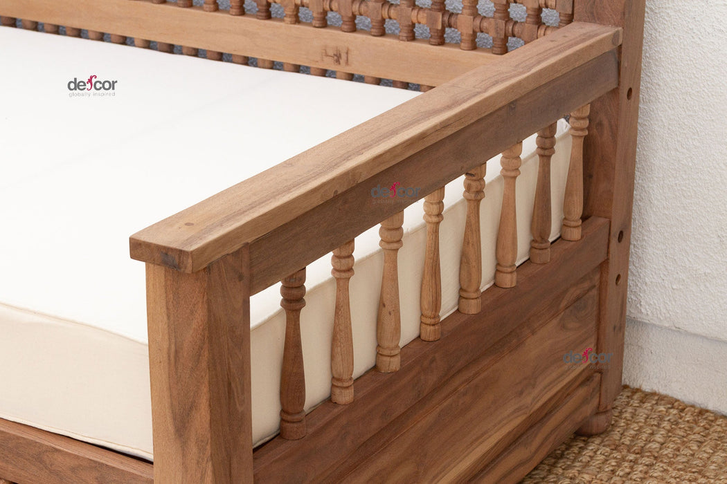 96" Long Moroccan Mousharabi Daybed Sofa