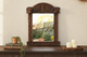 Dark Walnut Finish Tribal Carved Mirror