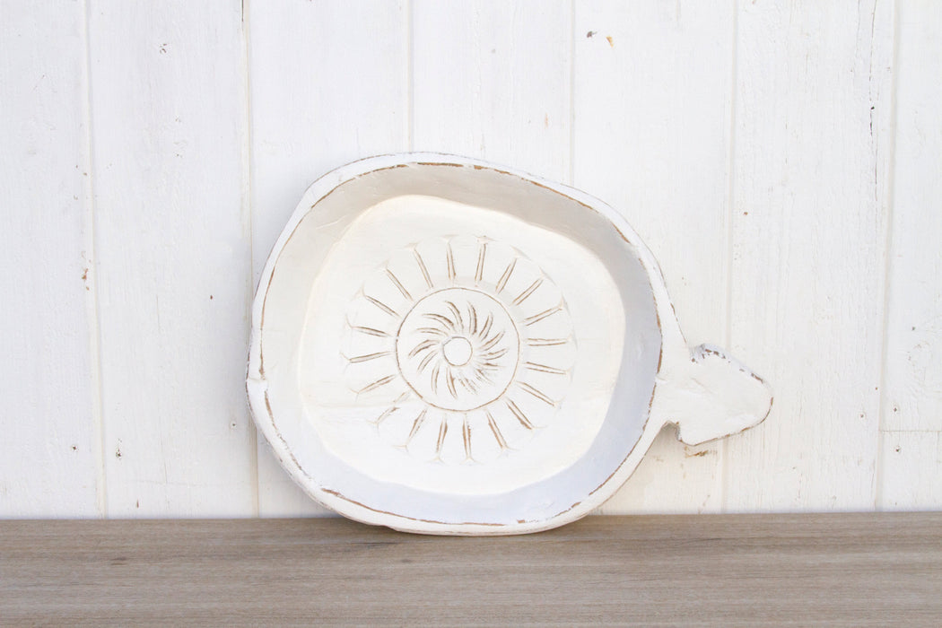Abhir White Floral Food Bowl