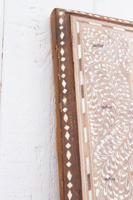 Modern Farmhouse Anglo-Indian Inlay Mirror