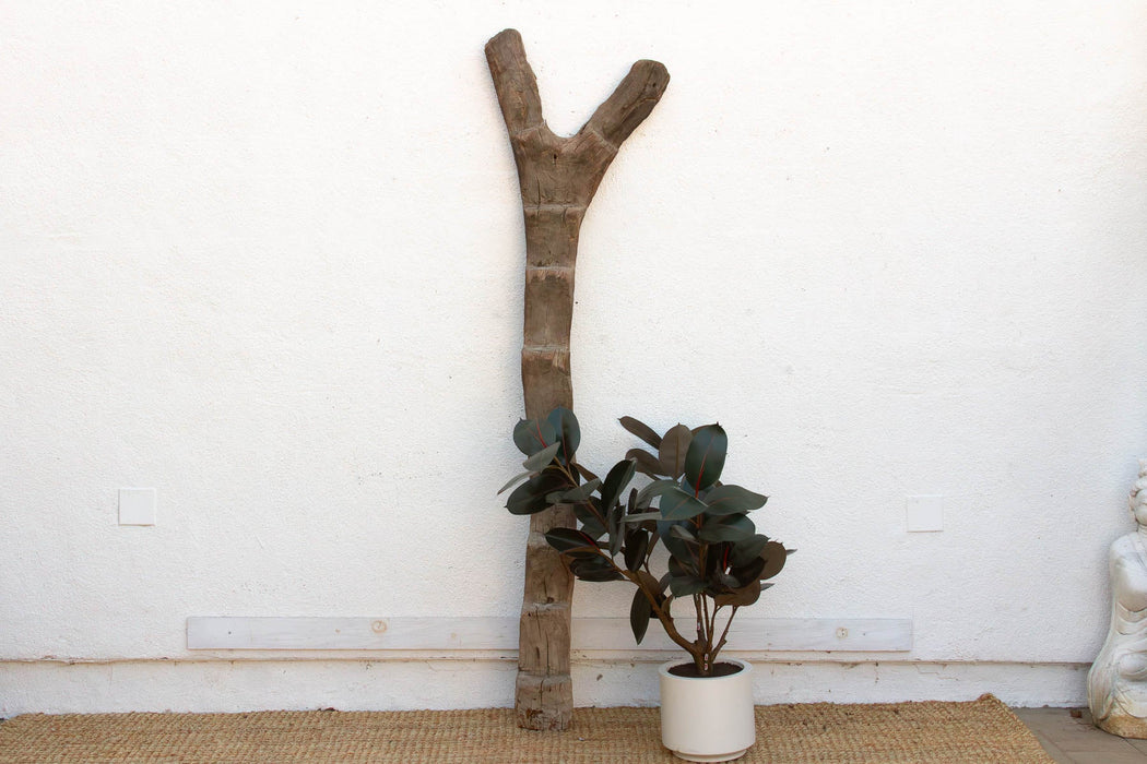Antique Sculptural Dogan Ladder Post