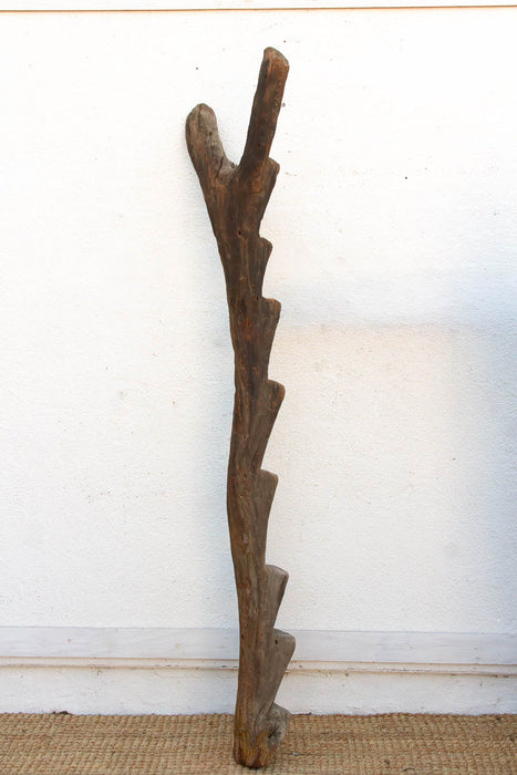 Antique Sculptural Dogan Ladder Post