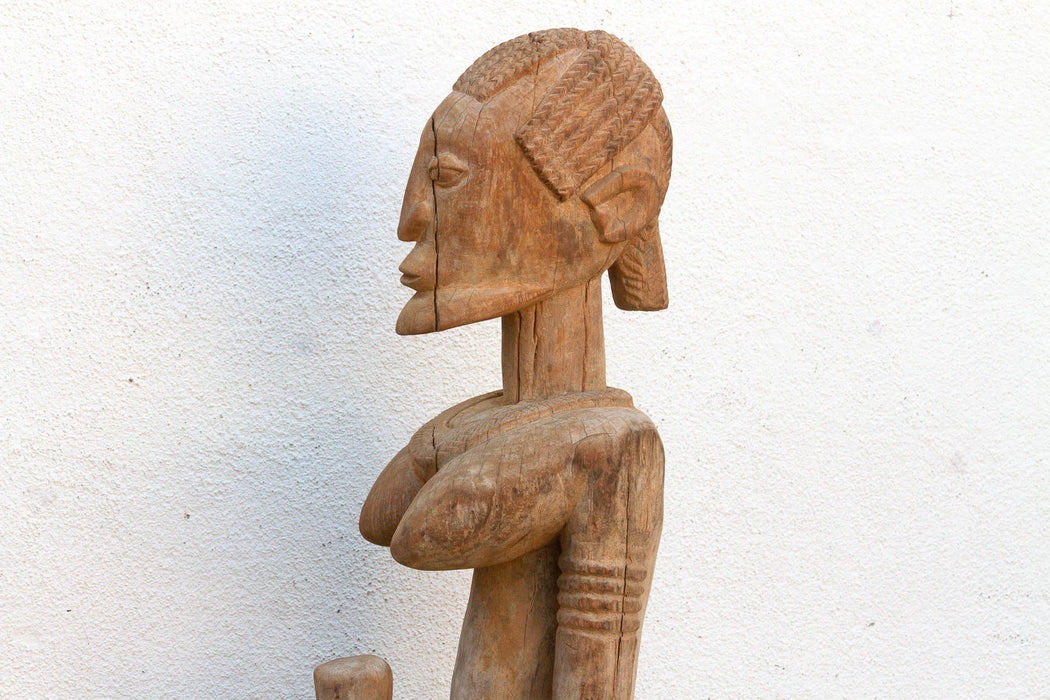 A 63" Tall Commanding Baule Female Figure