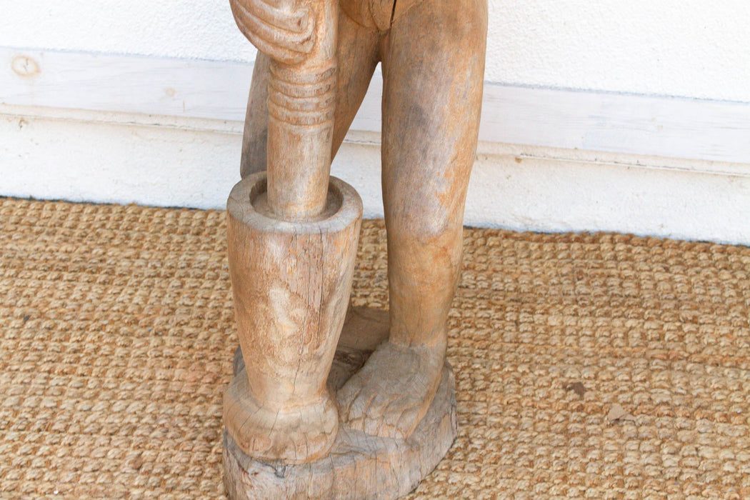 A 63" Tall Commanding Baule Female Figure