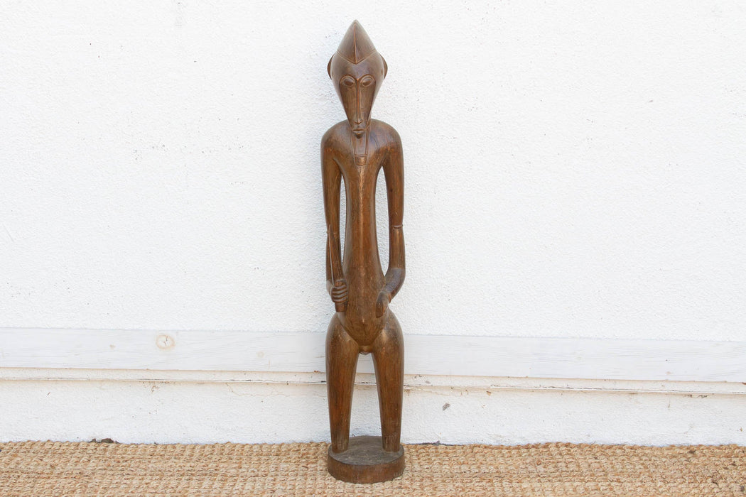 Refined Fang People Male Guardian Figure