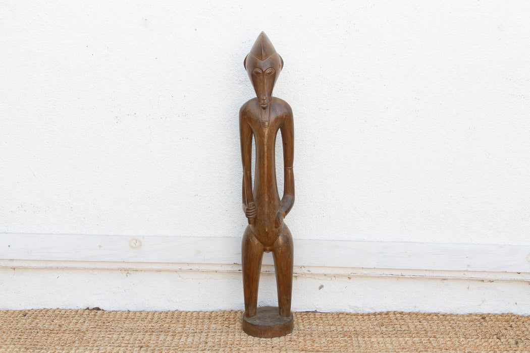 Refined Fang People Male Guardian Figure