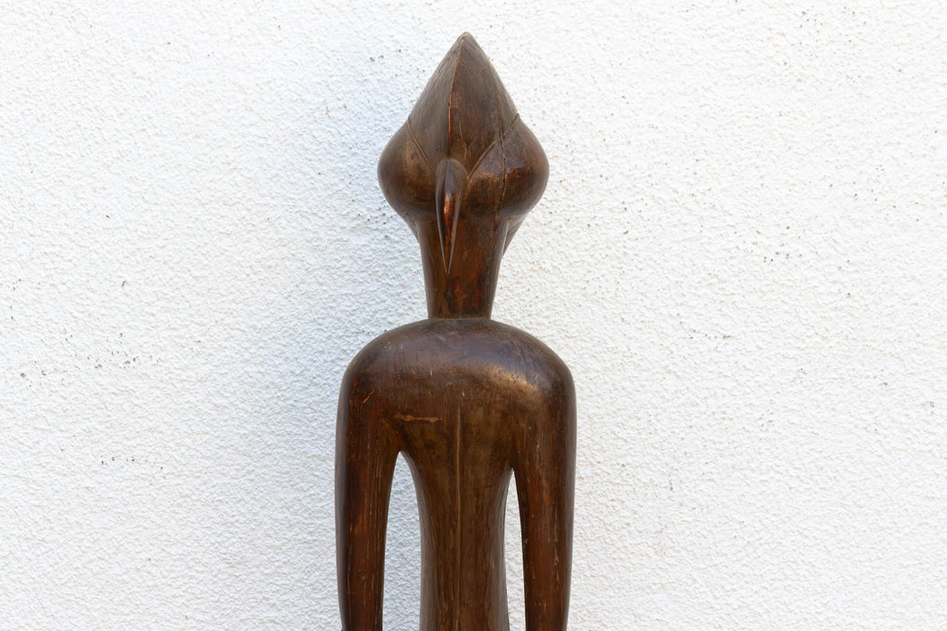 Refined Fang People Male Guardian Figure