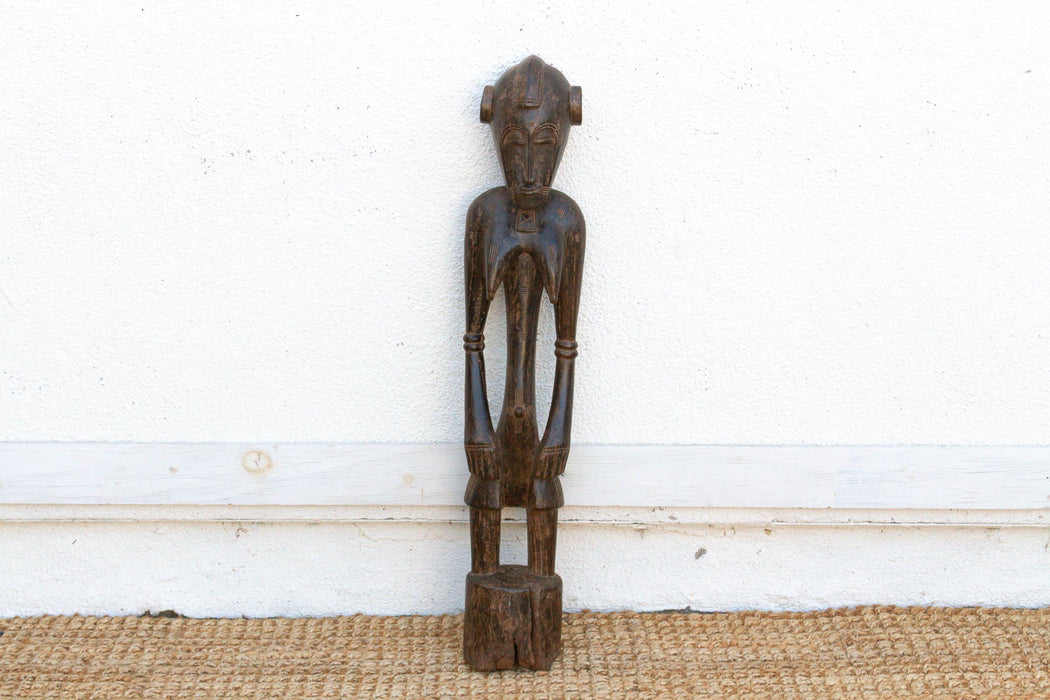 Antique Semi-Abstract Mumuye Guardian Figure