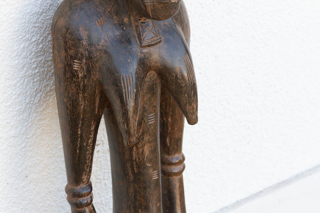 Antique Semi-Abstract Mumuye Guardian Figure