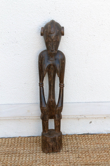 Antique Semi-Abstract Mumuye Guardian Figure