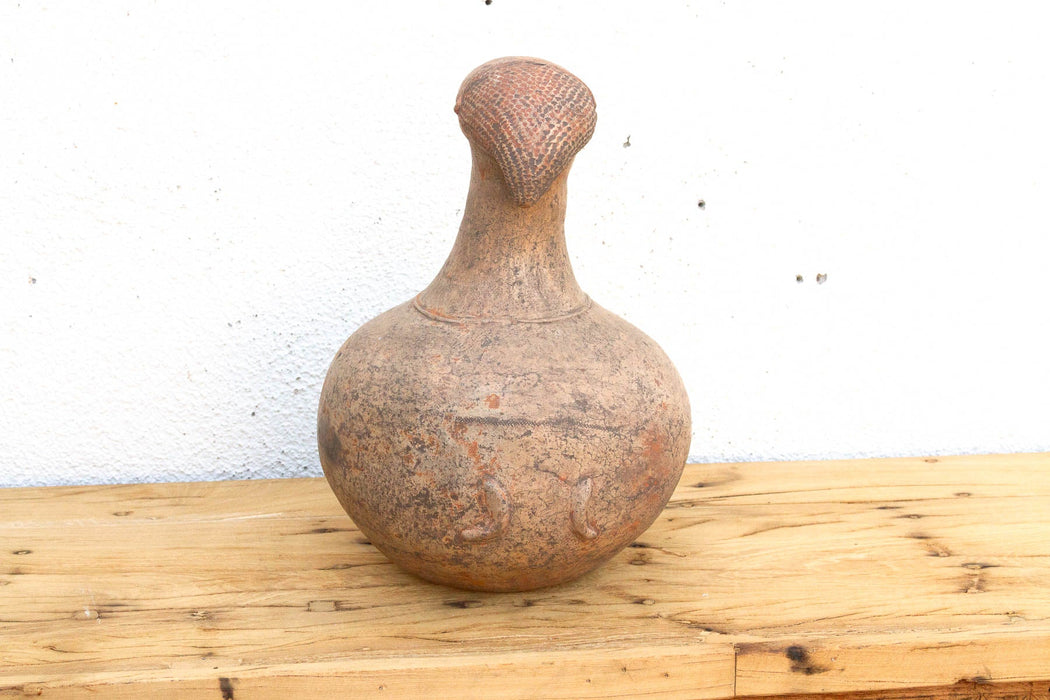 Antique Mangbetu Anthropomorphic Terracotta Vessel