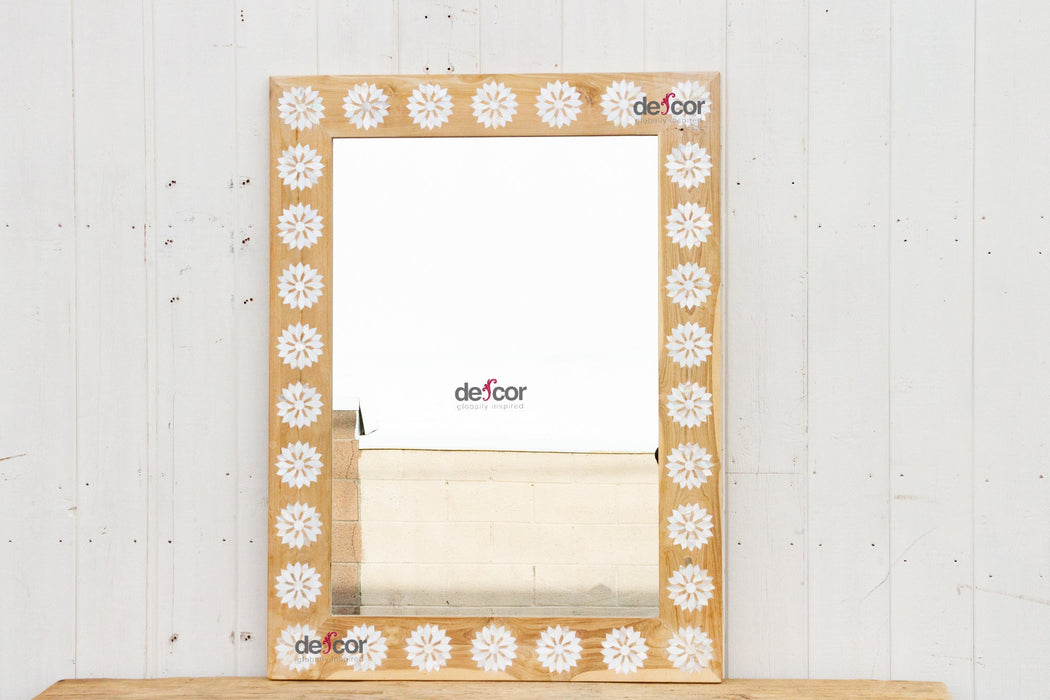 Modern Farmhouse Inlay Blossom Mirror