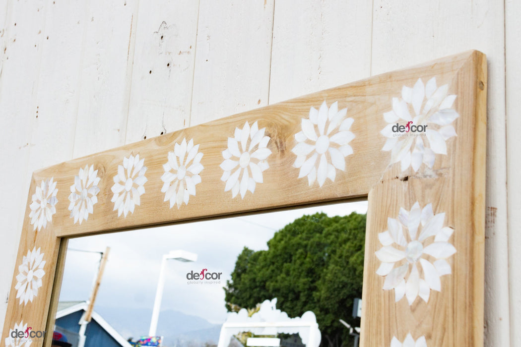 Modern Farmhouse Inlay Blossom Mirror