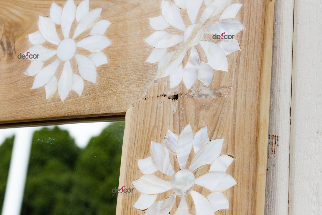 Modern Farmhouse Inlay Blossom Mirror