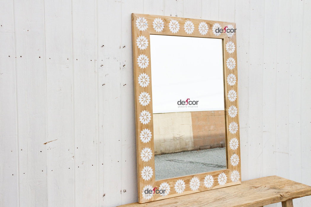 Modern Farmhouse Inlay Blossom Mirror