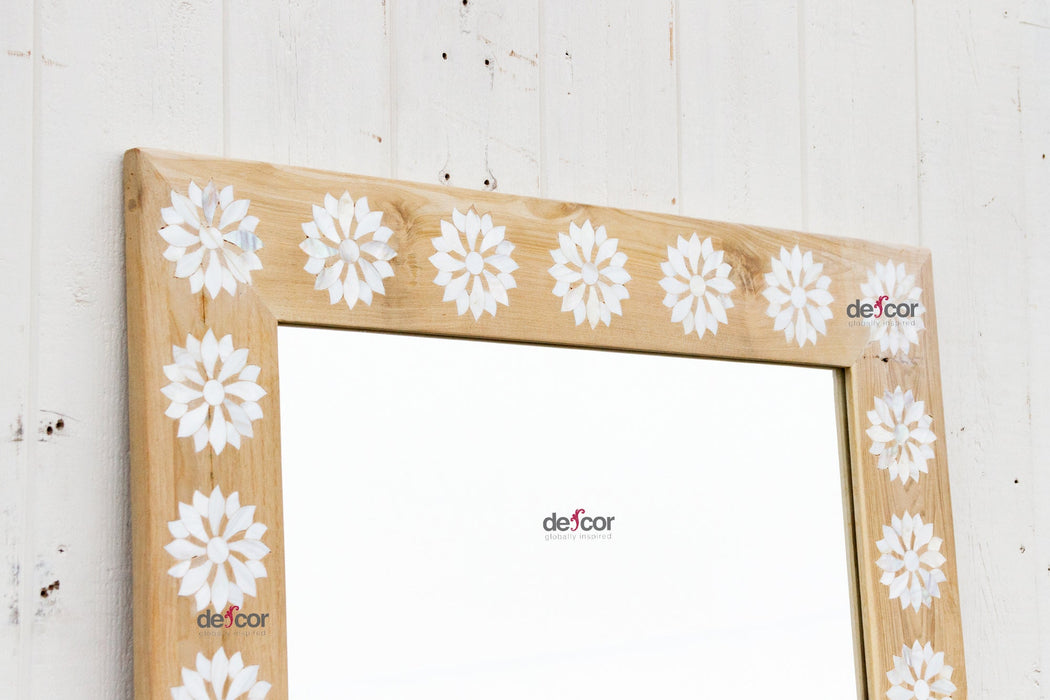 Modern Farmhouse Inlay Blossom Mirror