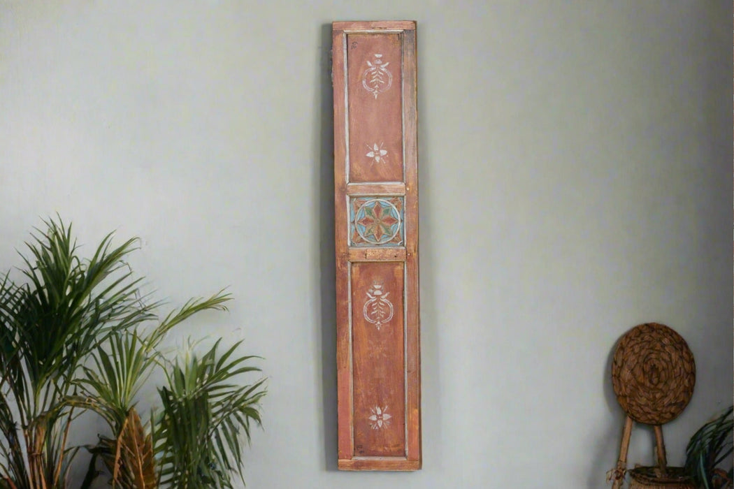 19th Century Javanese Painted Star Wall Panel