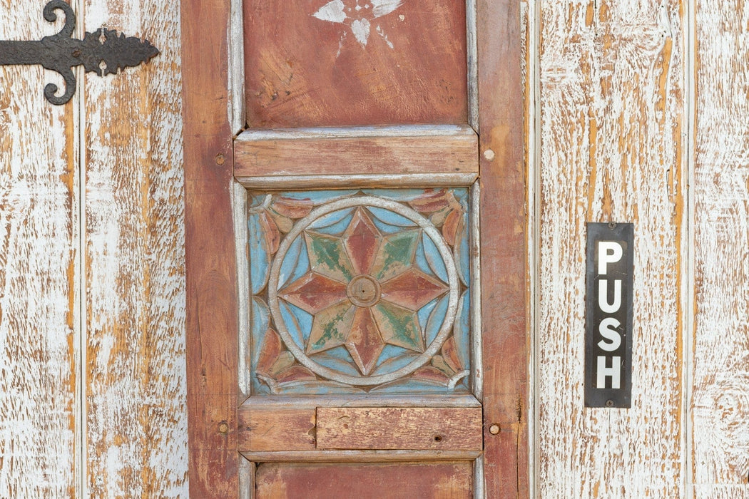 19th Century Javanese Painted Star Wall Panel (Trade)