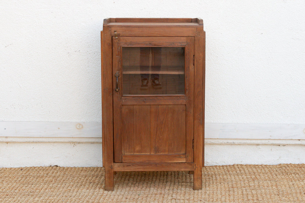Antique Slim British Colonial Cabinet