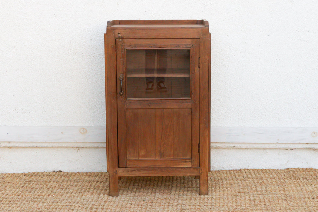 Antique Slim British Colonial Cabinet