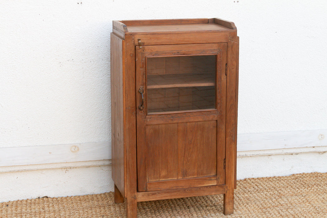 Antique Slim British Colonial Cabinet