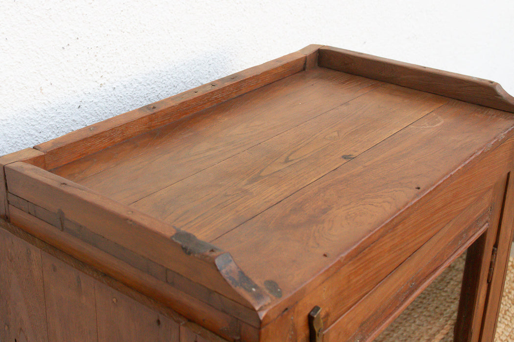 Antique Slim British Colonial Cabinet