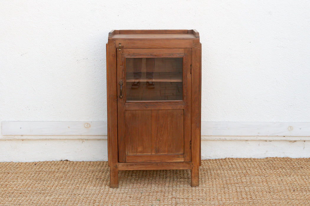 Antique Slim British Colonial Cabinet