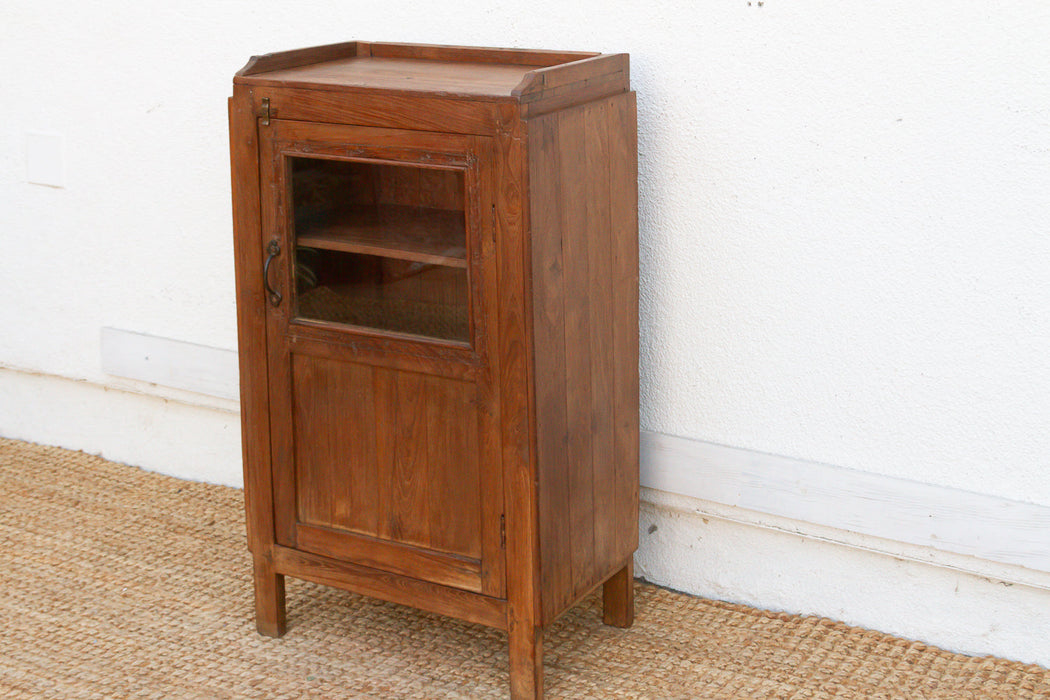 Antique Slim British Colonial Cabinet