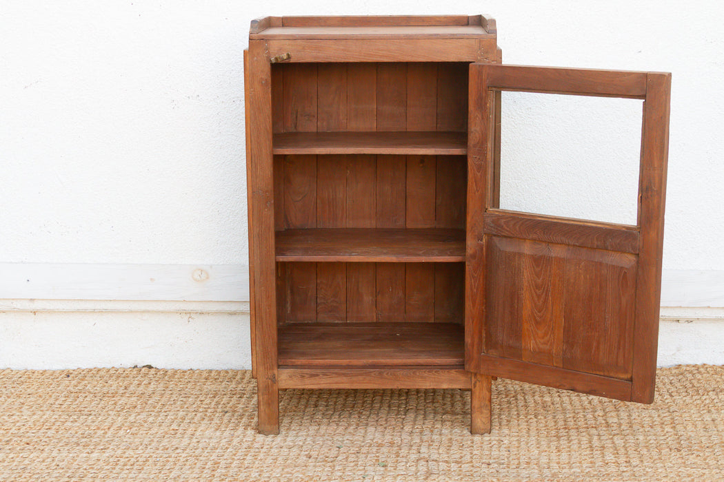 Antique Slim British Colonial Cabinet