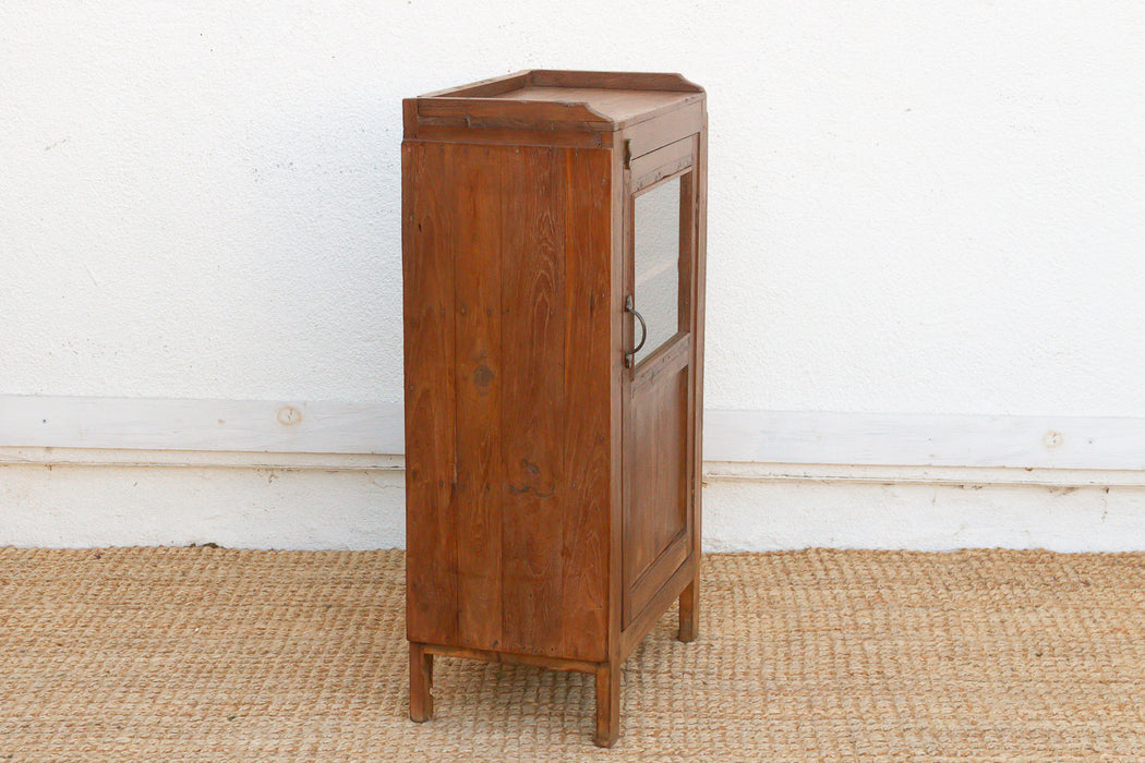 Antique Slim British Colonial Cabinet