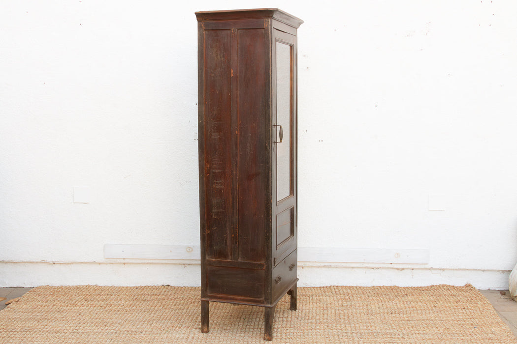 19th Century Handsome Colonial Vitrine Cabinet