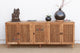 88" Long Old Teak Floral Jali Sideboard