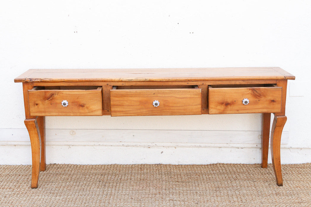 Antique French Fruitwood Provincial Console