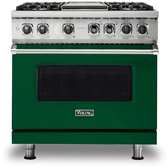 Viking® Professional 5 Series 36" Pro Style Dual Fuel  Range VDR5364GSSLP